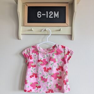 i play. Pink Cherry Print Short Sleeve Tee